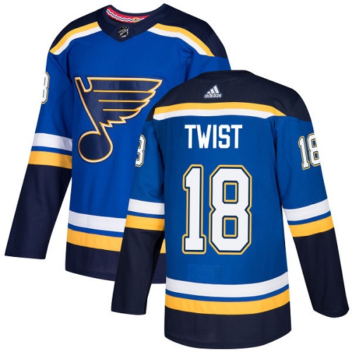 Adidas Men St.Louis Blues #18 Tony Twist Blue Home Authentic Stitched NHL Jersey->st.louis blues->NHL Jersey